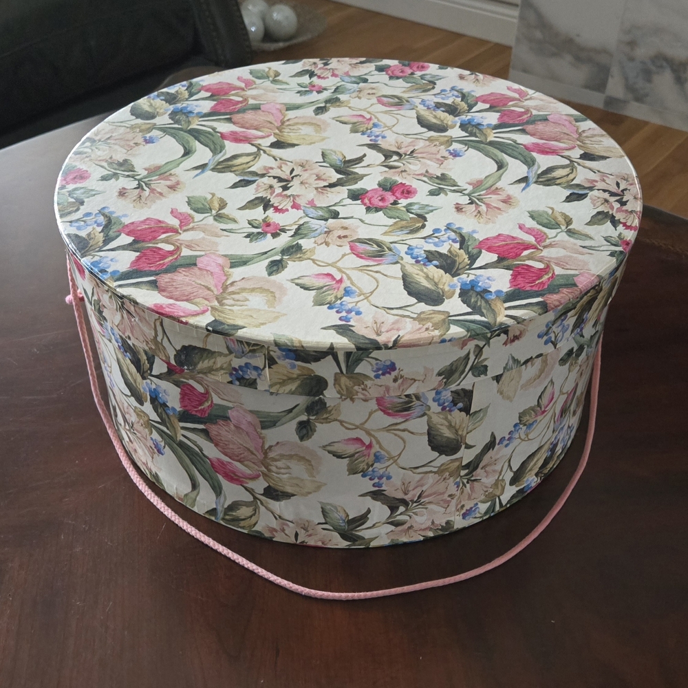 Vintage Round Hat Box
